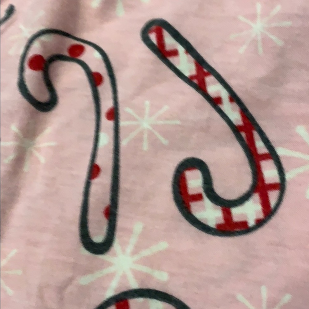 y2k Vintage pink candycane pajamas Barbie pink style - Picture 3 of 3